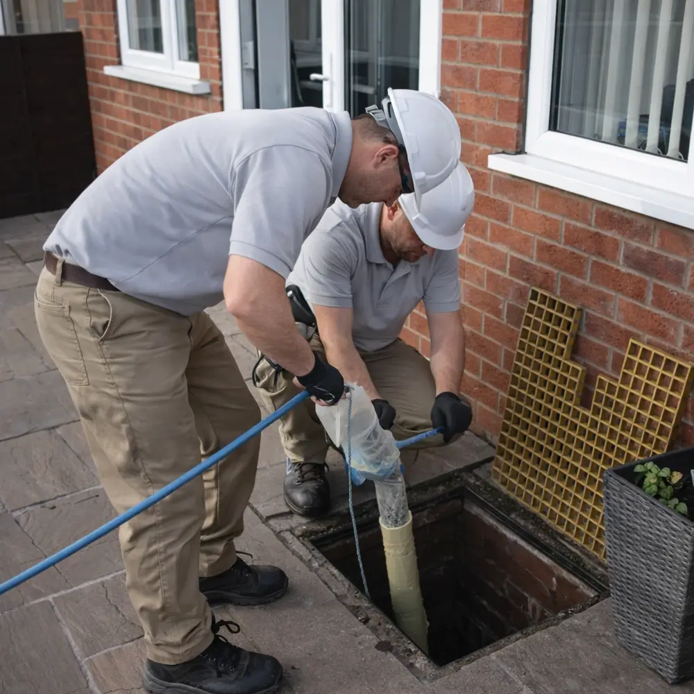 Blocked drain repair service in Bagshot